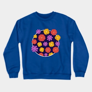 FOLK FEST FLORAL Fall Mix Crewneck Sweatshirt